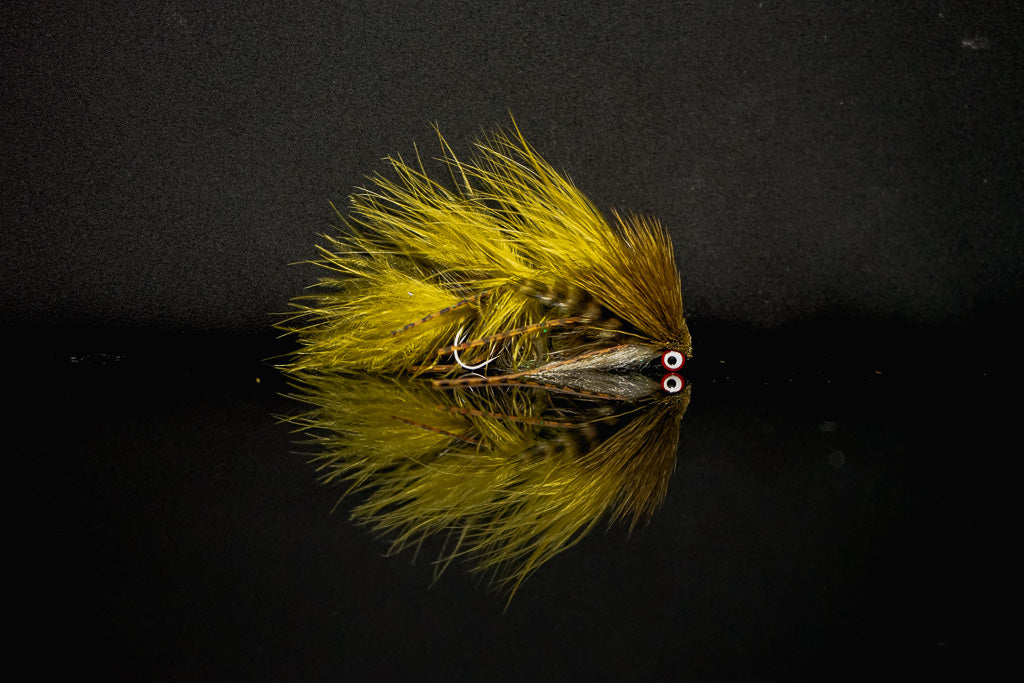 3 Pack Mini Sex Dungeon Streamer White - Size 6 - Articulated Trout Ba